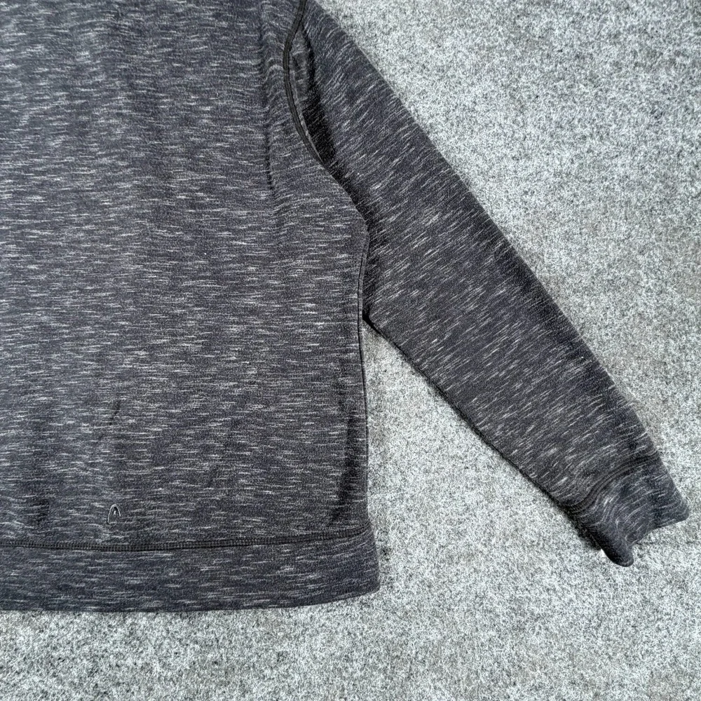 Head Hoodie Youth Large Heather Gray Rayon Stretch Fleece Lined Outdoor Full Zip